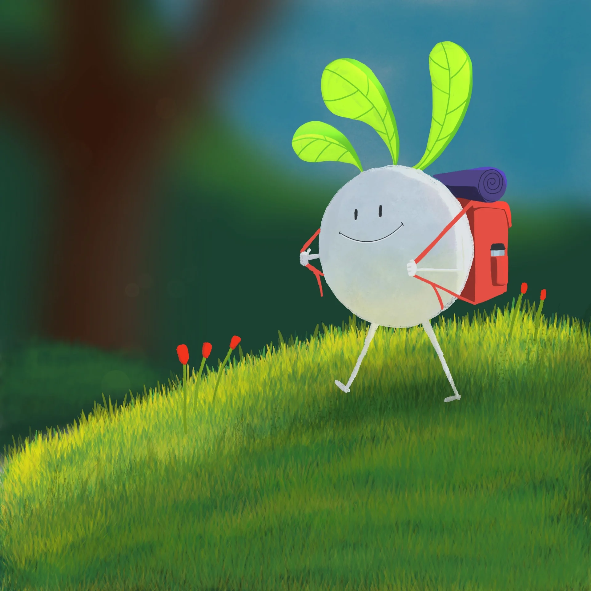 Onion Guy / Finished illustration