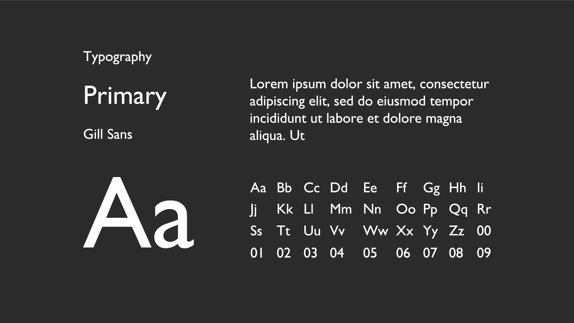 Orchard Recruiting primary typography guidelines