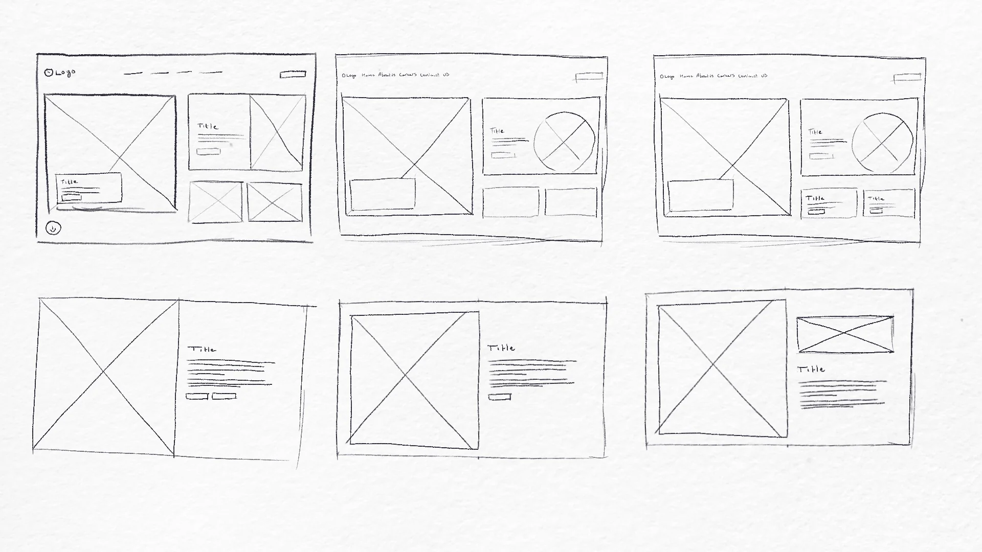 Early page sketches
