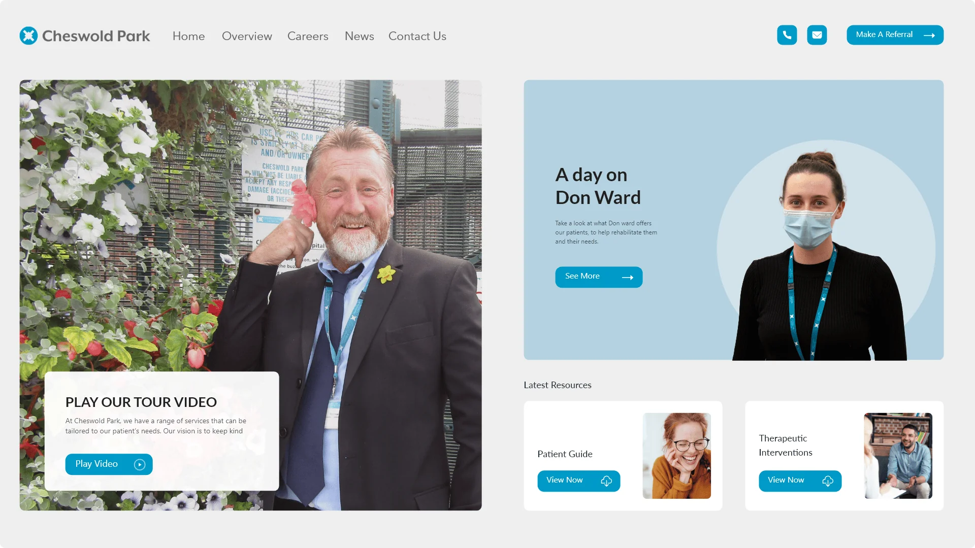 Hospital life / Content layout